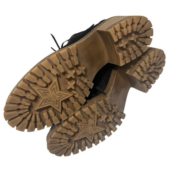 Miz Mooz Leather Lace-Up Boots McKinley Black Combat City Hiker size 41 9.5-10 - Picture 8 of 8